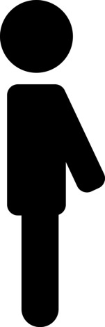 Man Standing Up Contour Svg Vector, Free Vectors File